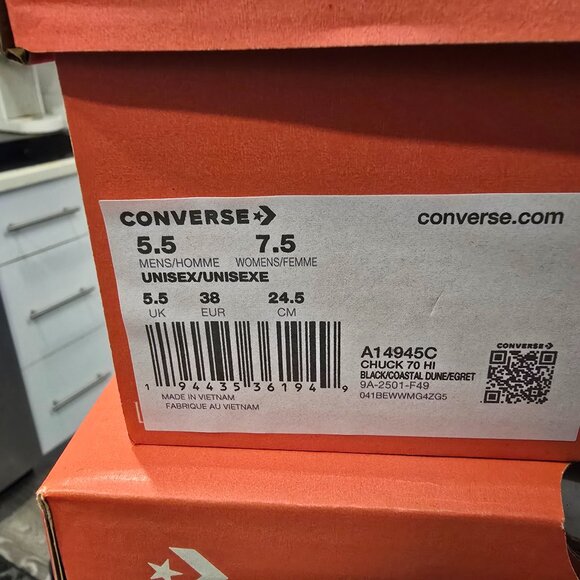 Converse Chuck 70 Hi Leopard Print Women's Sneakers Shoes A14945C Size 7.5 NEW - Picture 10 of 13